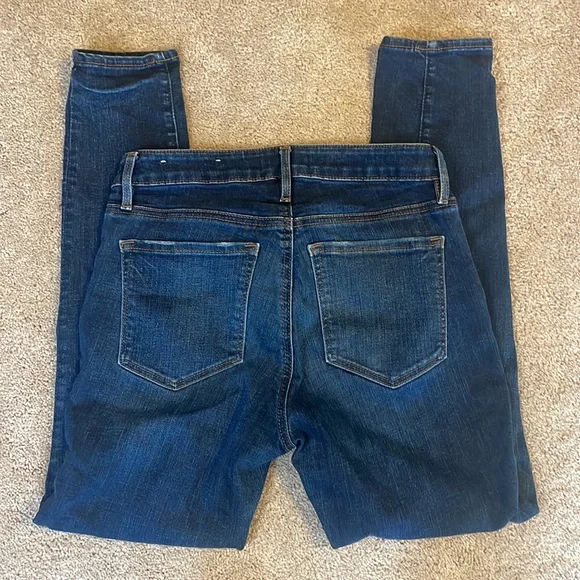 LOFT Dark Wash Curvy Skinny Jeans Size 27/4 - Picture 3 of 8